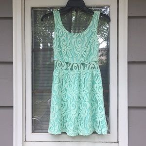 Light Blue Lace Dress 👗 SO fun w/ a light jacket